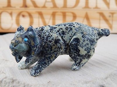 Bobcat Zuni Fetish Carving - Lance Cheama - High Lonesome Trading
