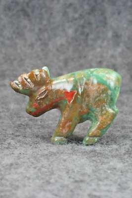 Moose Zuni Fetish Carving - Andres Quandelacy