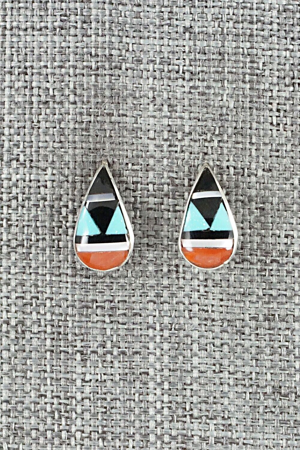 Multi Stone & Sterling Silver Earrings - Bernadette Boone