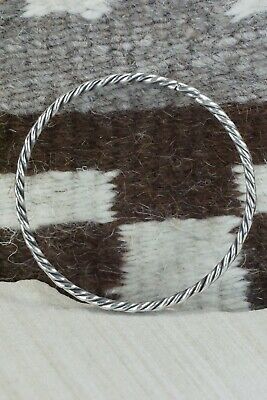 Navajo Sterling Silver Bangle - Elaine Tahe