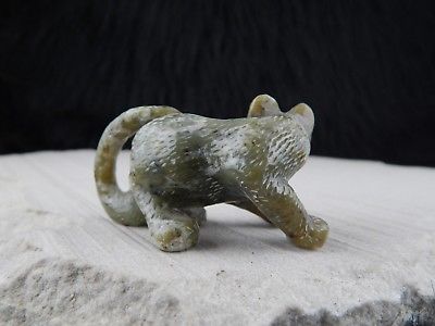 Mountain Lion Zuni Fetish Carving - Wilfred Cheama - High Lonesome Trading