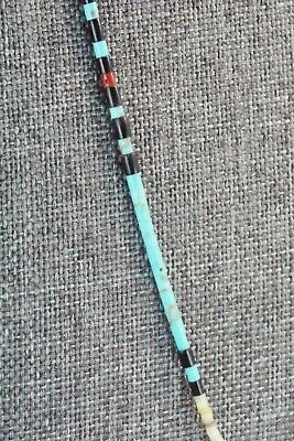 Turquoise, Shell, Coral & Sterling Silver Necklace - Esquipula Tenorio