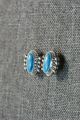 Navajo Turquoise & Sterling Silver Earrings - Jan Mariano