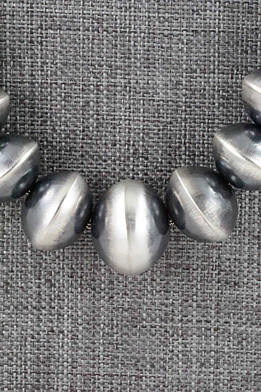 Navajo Pearl Sterling Silver Necklace Set - Preston Haley