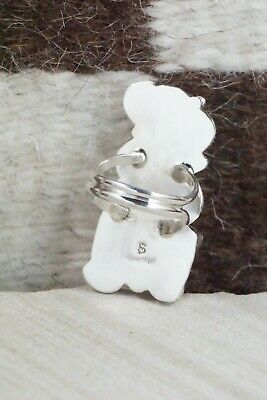 Coral & Sterling Silver Ring - Shirley Largo - Size 5.5