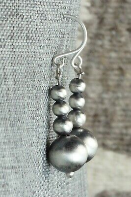Sterling Silver Navajo Pearl Earrings - Jan Mariano