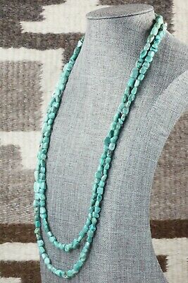 Turquoise and Sterling Silver Necklace - Navajo
