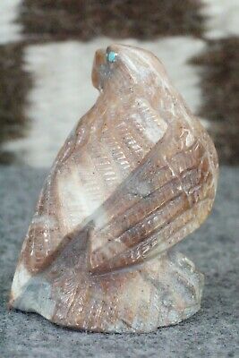 Eagle Zuni Fetish Carving - Derrick Kaamasee