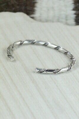 Navajo Sterling Silver Bracelet - Elaine Tahe