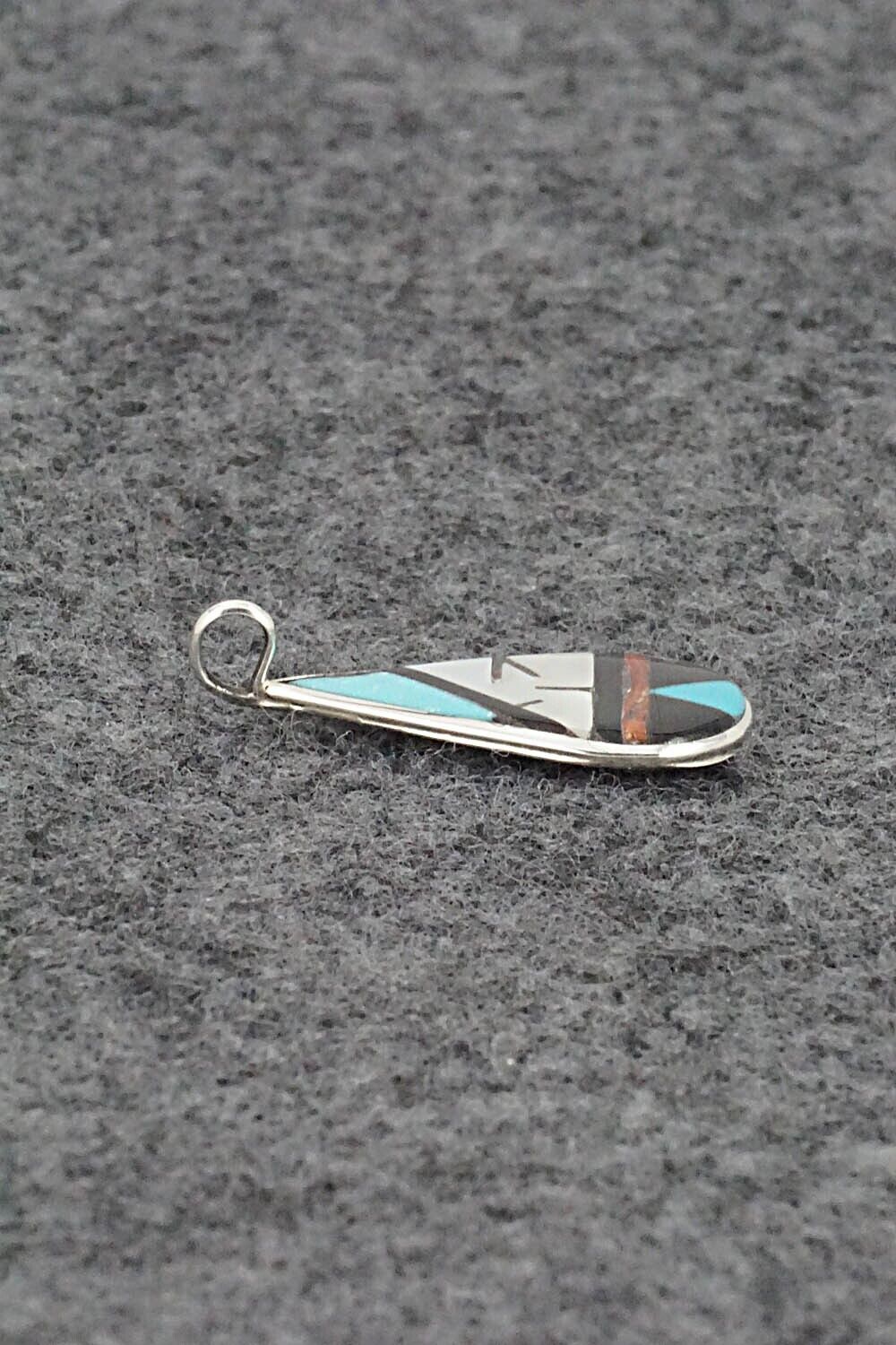 Multi Stone & Sterling Silver Pendant - Rhianna Kallestewa