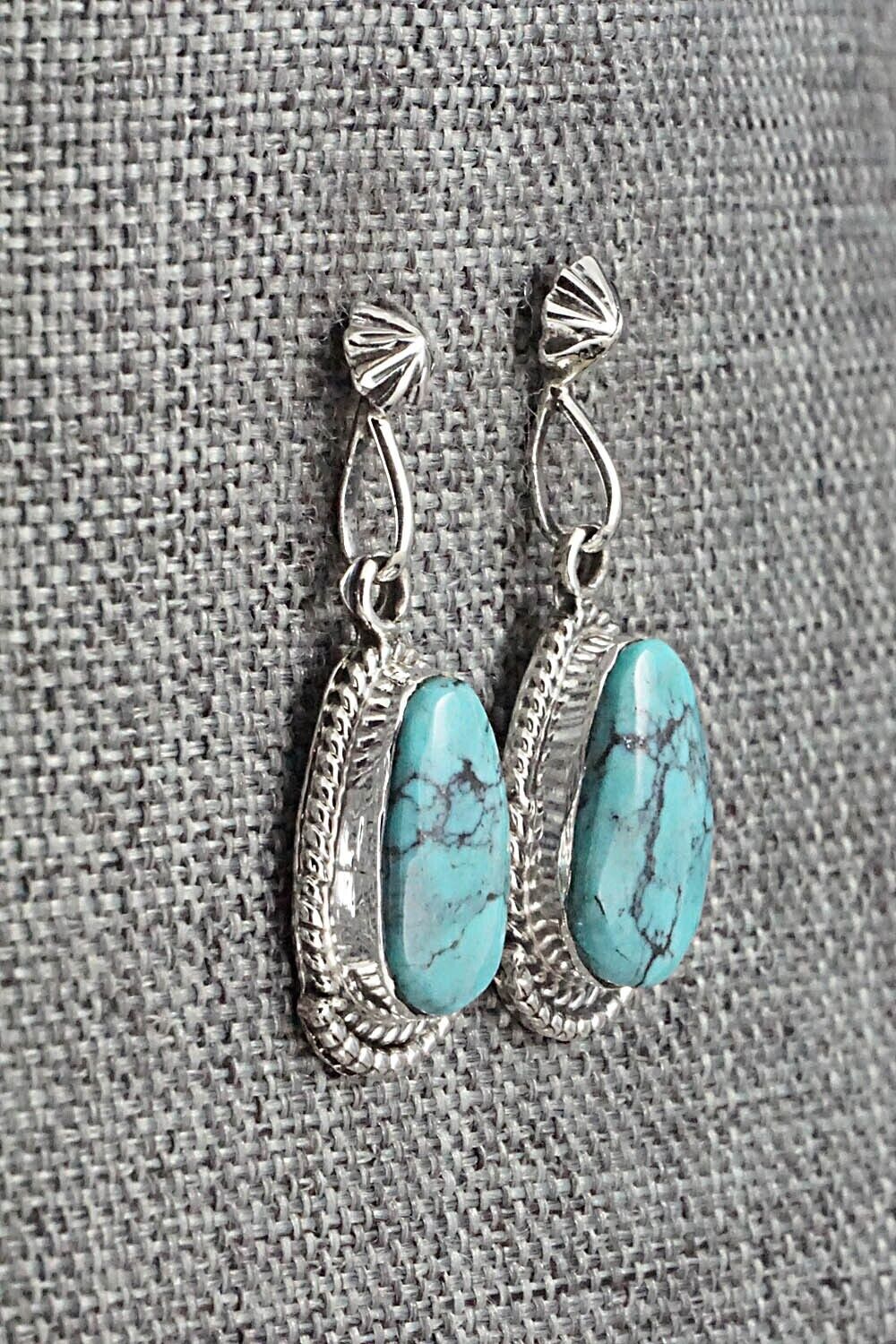 Turquoise and Sterling Silver Earrings - Sharon McCarthy