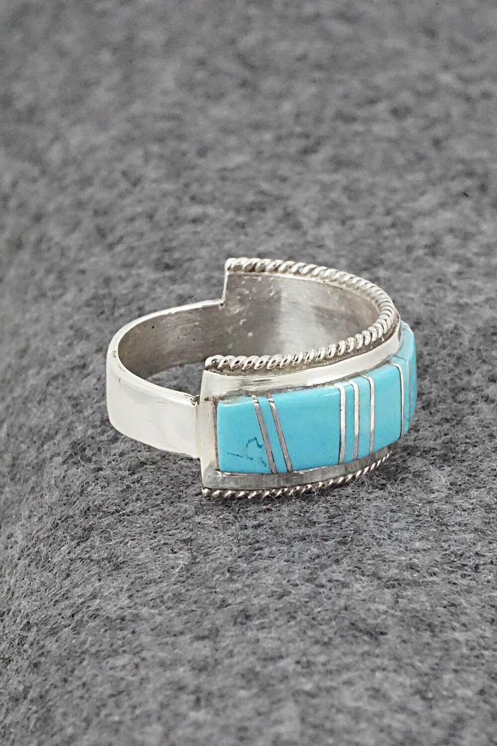Turquoise & Sterling Silver Ring - Deirdre Luna Panteah - Size 11