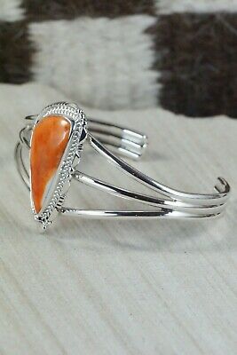 Navajo Spiny Oyster & Sterling Silver Bracelet - Daniel Benally