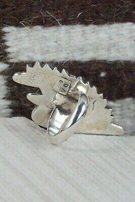 Turquoise & Sterling Silver Ring - Delbert Arviso - 10.5