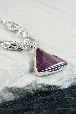 Navajo Spiny Oyster & Sterling Silver Necklace - Samuel Yellowhair