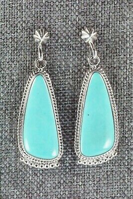 Turquoise & Sterling Silver Earrings - Verley Betone