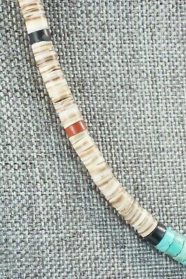 Turquoise, Shell & Jet Necklace - Torevia Crespin