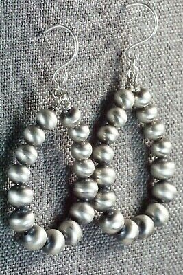 Sterling Silver Navajo Pearl Earrings - Jan Mariano