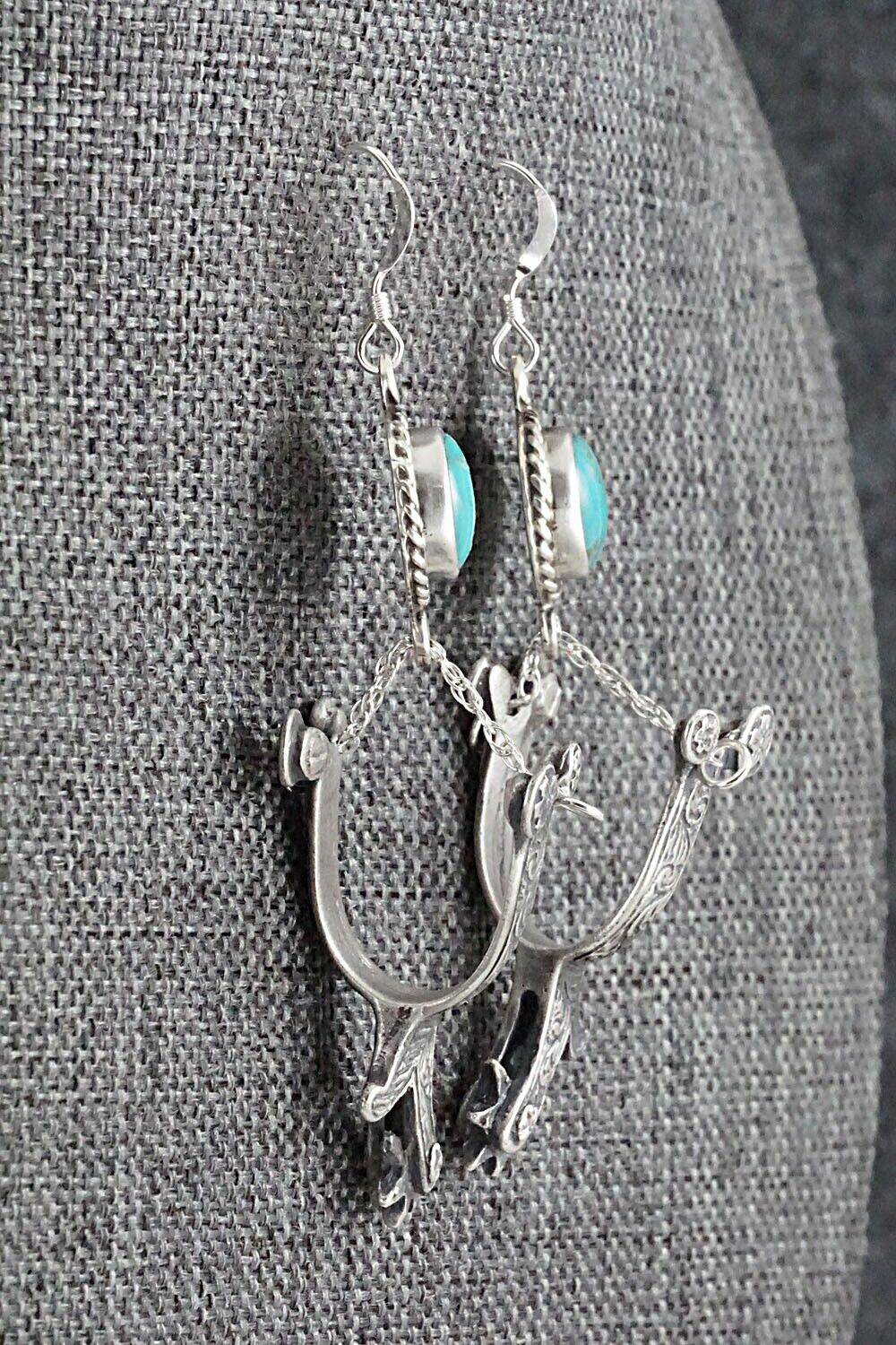 Turquoise & Sterling Silver Earrings - Annie Spencer