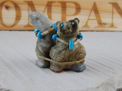 Bear Zuni Fetish Carving - Paulette Quam - High Lonesome Trading