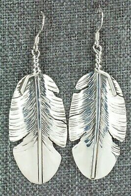 Sterling Silver Feather Earrings - Ben Begay