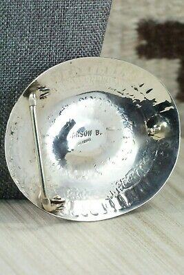 Turquoise & Sterling Silver Belt Buckle - Carson Blackgoat - High Lonesome Trading