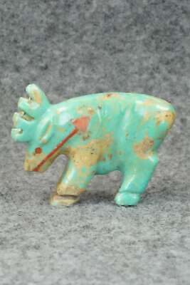 Moose Zuni Fetish Carving - Andres Quandelacy