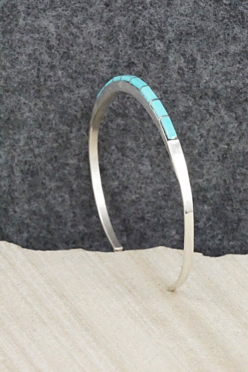 Turquoise & Sterling Silver Bracelet - Jeanette Chavez