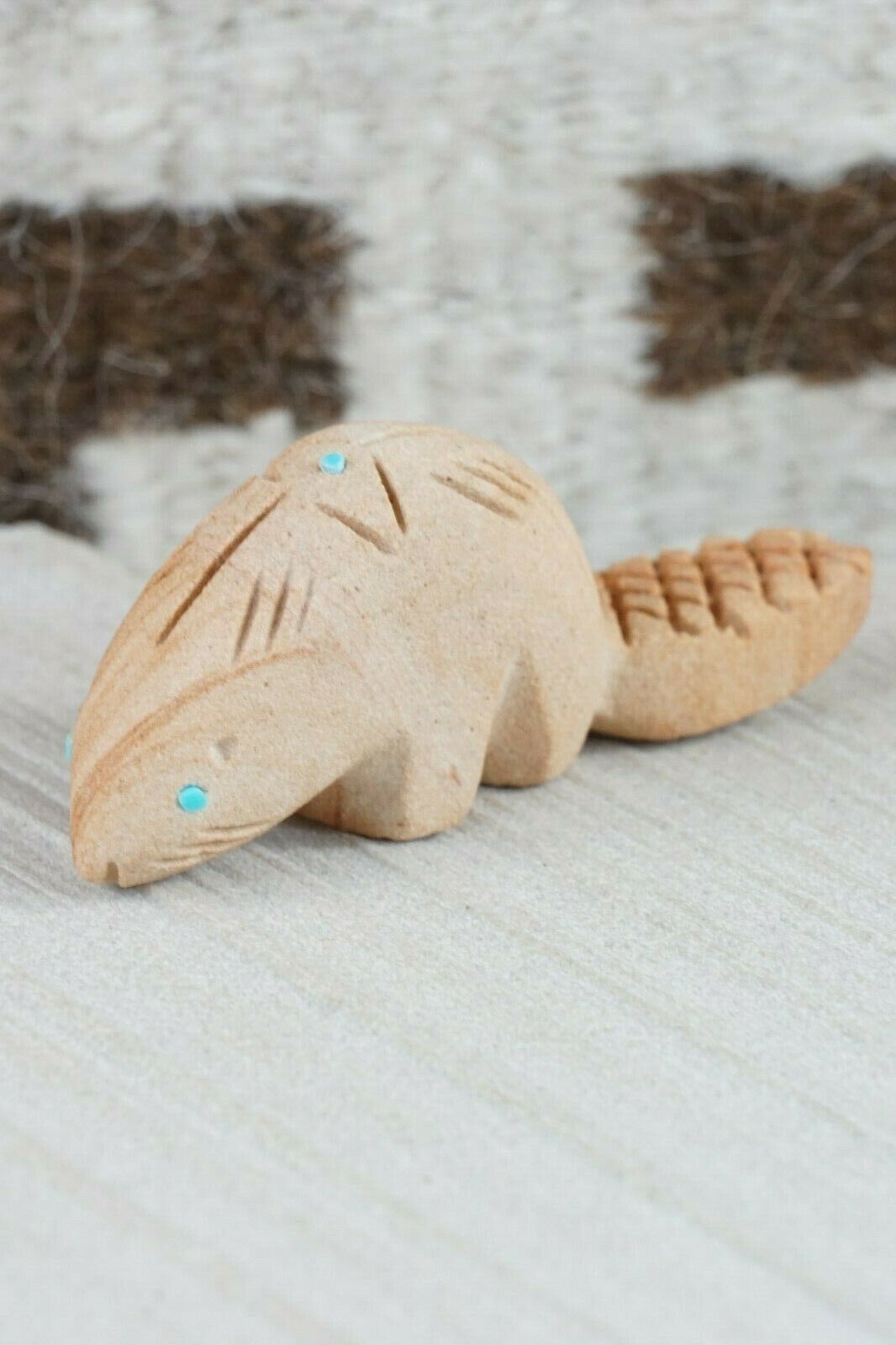 Beaver Zuni Fetish Carving - Brandon Phillips - High Lonesome Trading