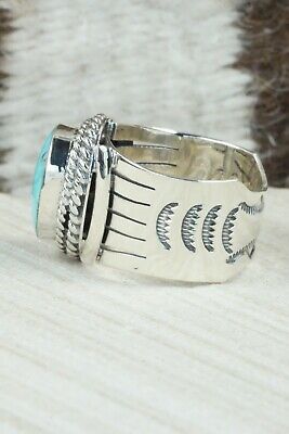 Turquoise and Sterling Silver Ring - Bucky Belin - Size 11.75