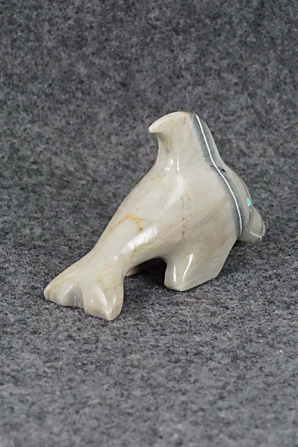 Dolphin Zuni Fetish Carving - Shannon Calavaza