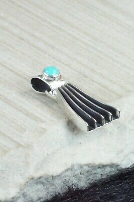 Turquoise & Sterling Silver Pendant - James Bahe