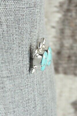 Turquoise & Sterling Silver Earrings - Amielda Peynetsa