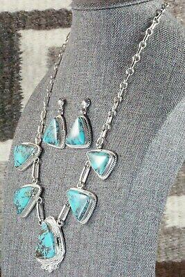 Turquoise & Sterling Silver Necklace - Raymond Delgarito - High Lonesome Trading