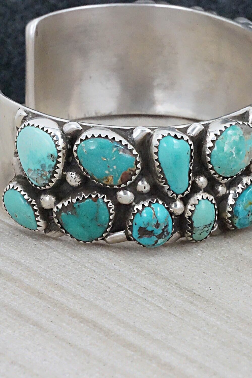 Turquoise & Sterling Silver Bracelet - Priscilla Reeder