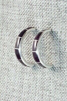Spiny Oyster & Sterling Silver Earrings - Val Laate
