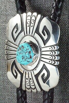 Turquoise & Sterling Silver Bolo Tie - Richard Singer