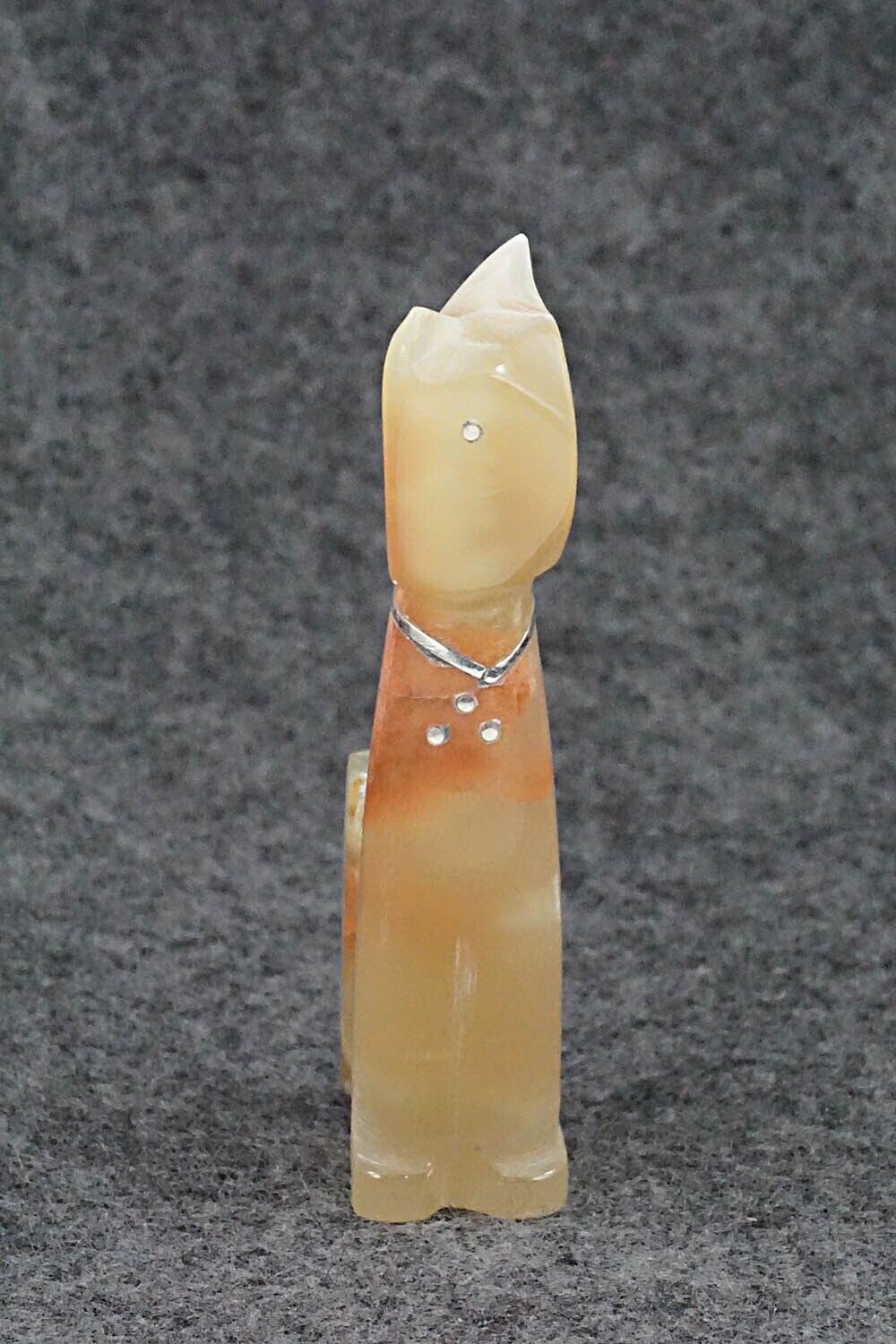 Cat Zuni Fetish Carving - Kenny Chavez