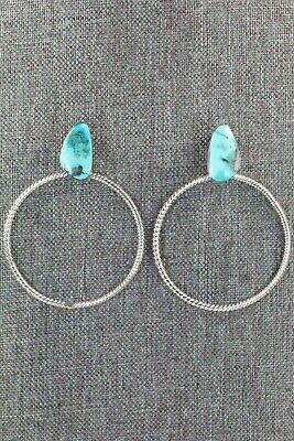 Turquoise & Sterling Silver Earrings - Annie Spencer - High Lonesome Trading