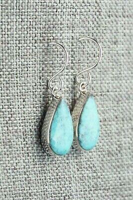 Turquoise & Sterling Silver Earrings - Evelyn Abeita