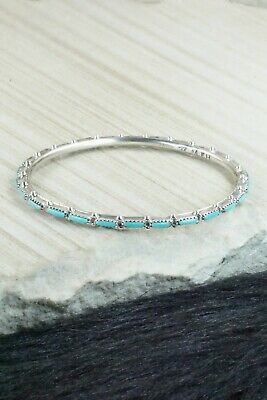 Turquoise & Sterling Silver Bracelet - Murray Hannaweeka