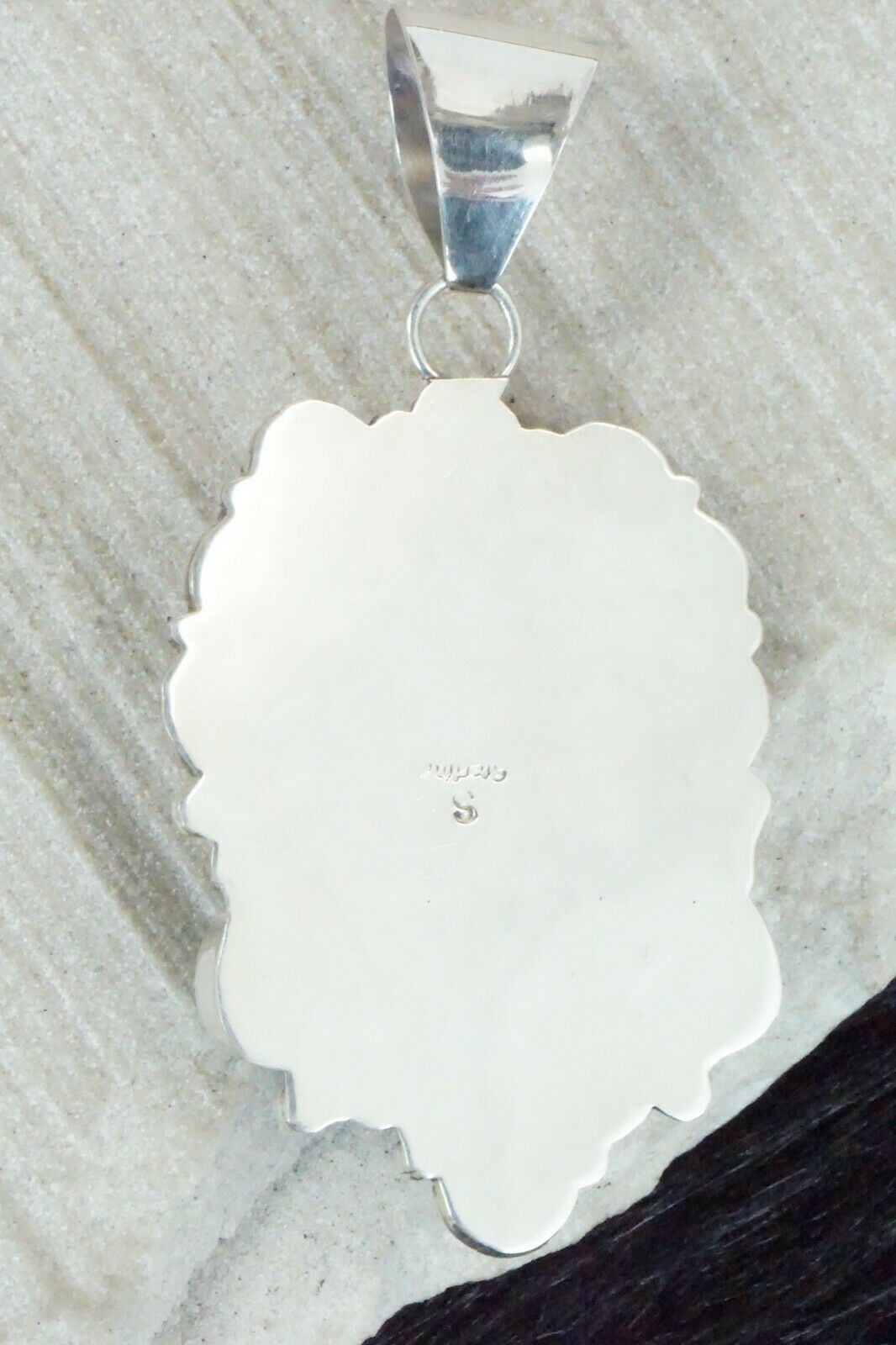 Turquoise & Sterling Silver Pendant - Shirley Largo
