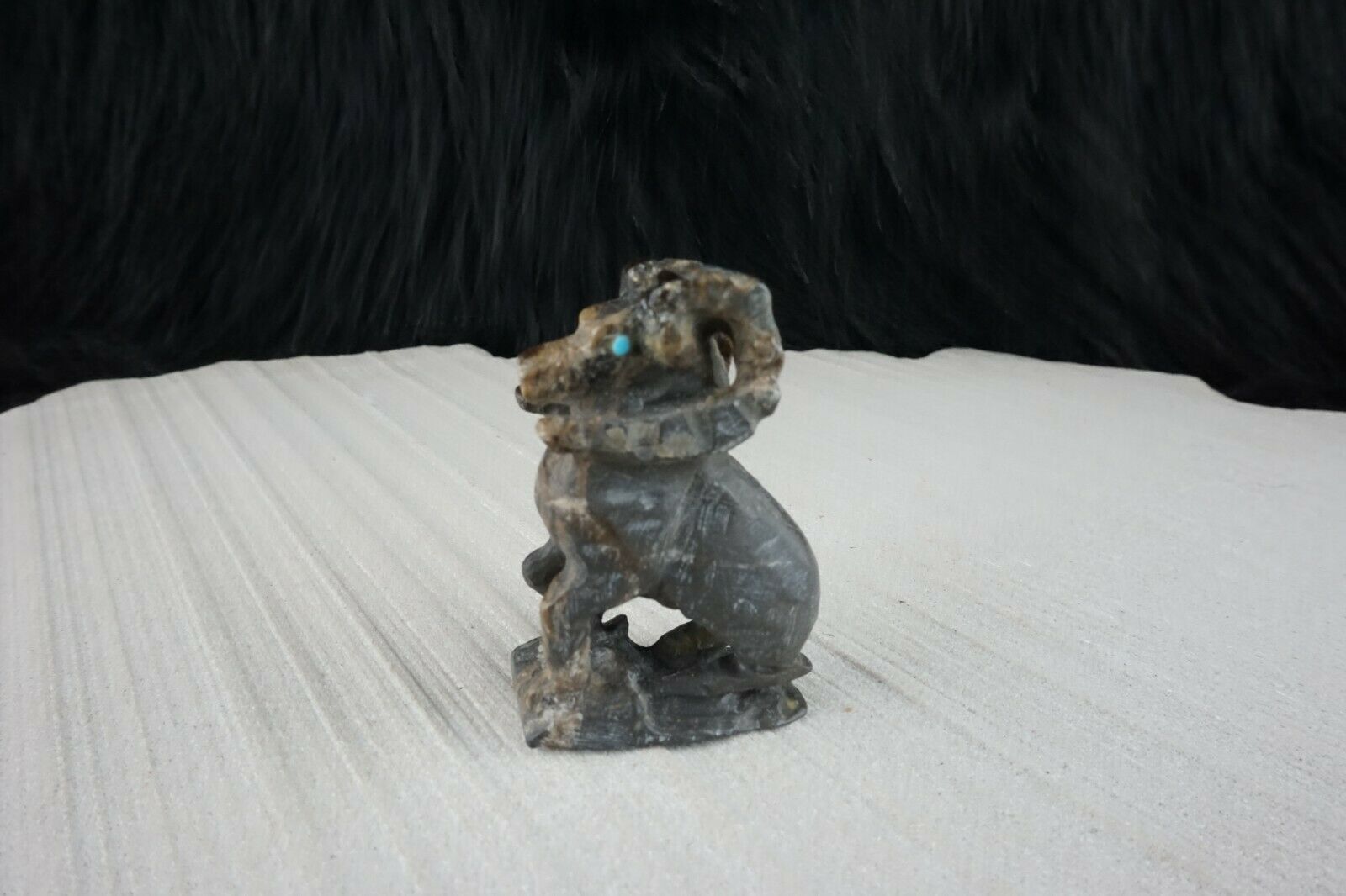 Ram Zuni Fetish Carving - Jerrold Lahaleon - High Lonesome Trading