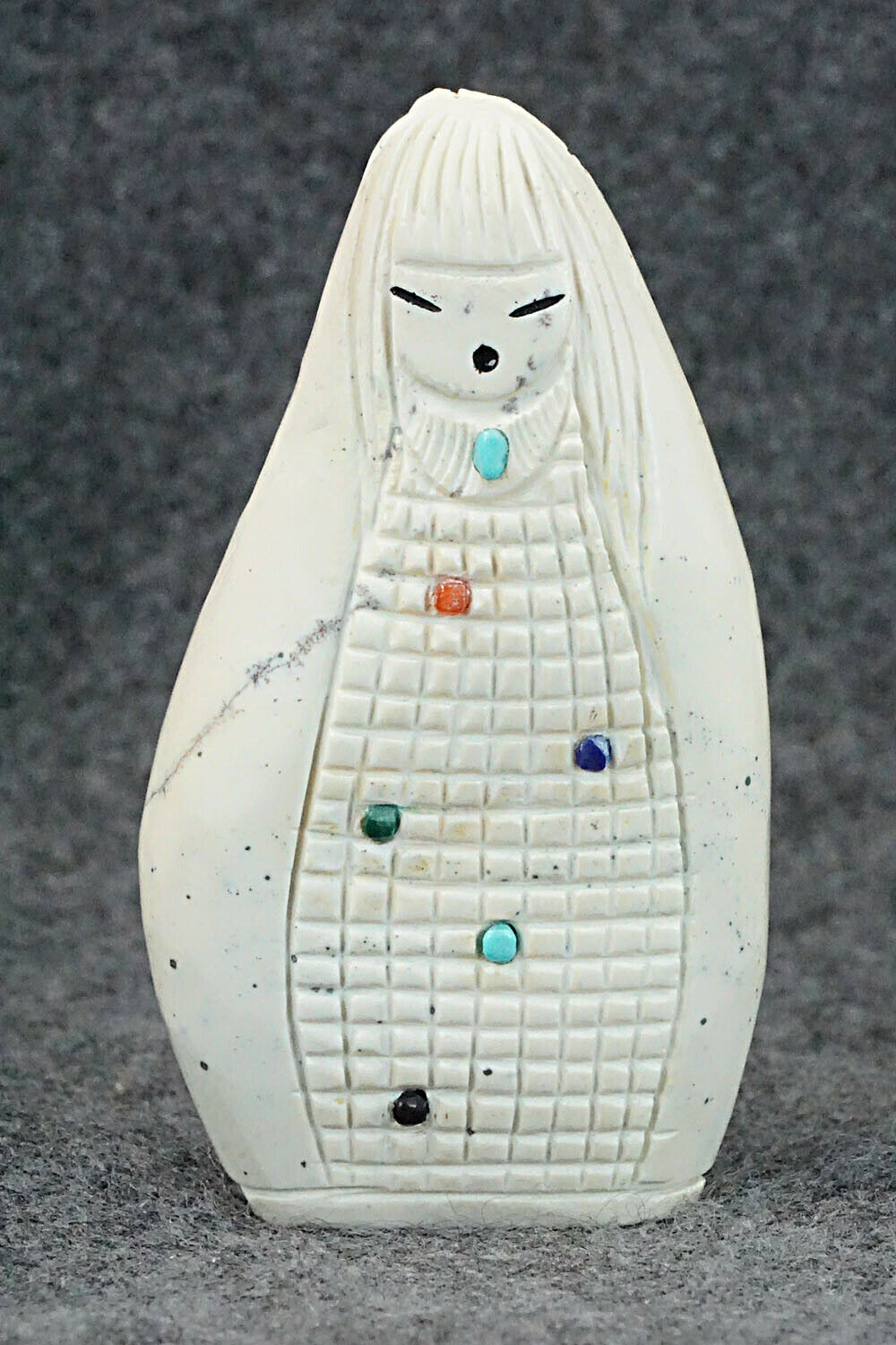Corn Maiden Zuni Fetish Carving - Sandra Quandelacy