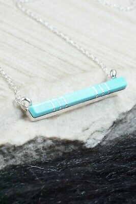 Turquoise & Sterling Silver Necklace - MaDerral Kallestewa