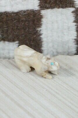 Mountain Lion Zuni Fetish Carving - Wilfred Cheama