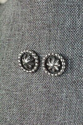 Navajo Sterling Silver Earrings - Etta Larry