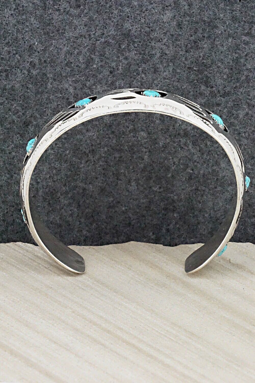 Turquoise & Sterling Silver Bracelet - Pearlene Spencer