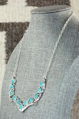 Turquoise & Sterling Silver Necklace - Spencer