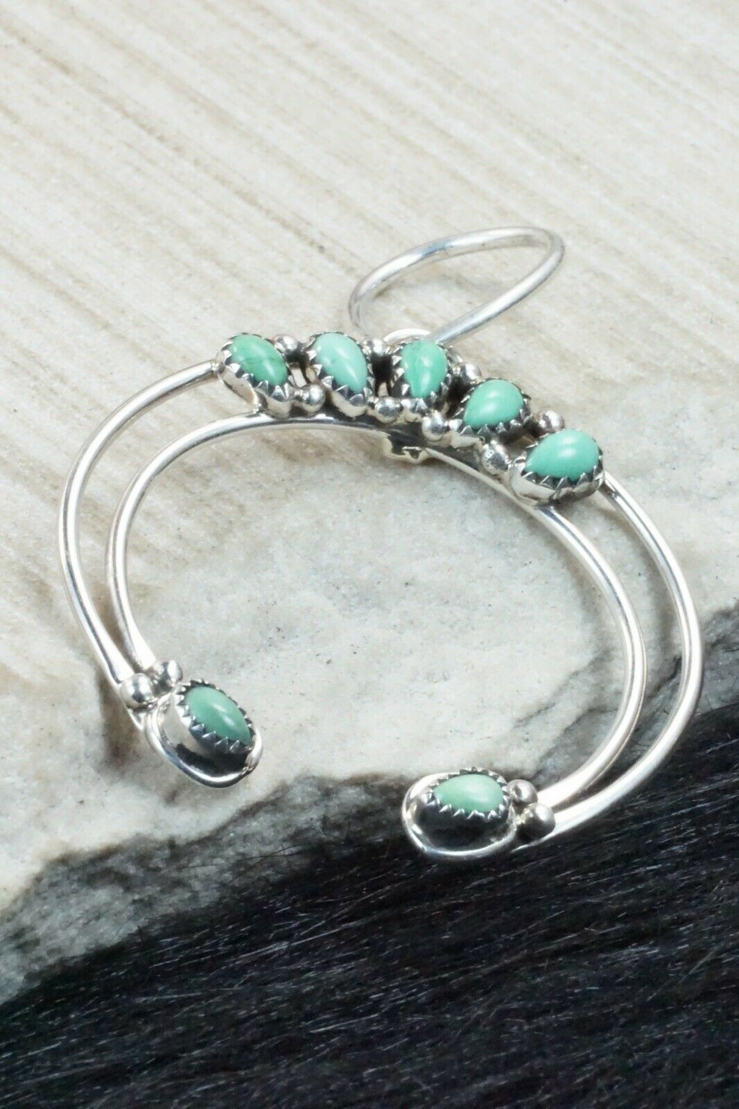 Turquoise & Sterling Silver Pendant - Priscilla Reeder